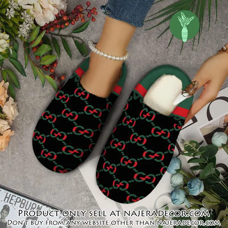Gucci fleece slippers luxury inhouse slippers ihs1005 njr3411435
